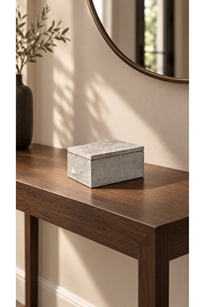 Lazuran Studio Decorative Storage Box with Lid, Minimalist Scandinavian Design –