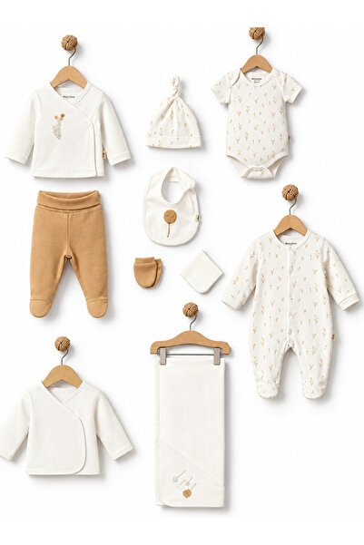 BabyCosy طقم ملابس داخلية من القطن العضوي 100% مكون من 10 قطع