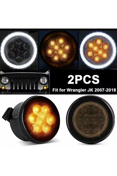 HELECO Φλας LED & Φώτα Ημέρας (DRL) Φιμέ Μάσκα για Jeep Wrangler JK