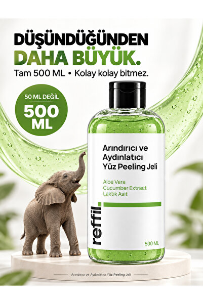 reffil Arındırıcı Nemlendirici ve Aydınlatıcı Yüz Peeling Jeli - Aloe Vera, S...