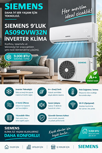 Siemens AS09OVW32N KLİMA 9