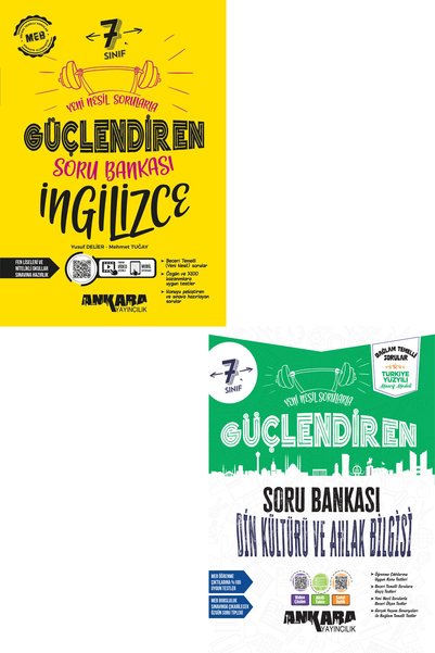Ankara Yayıncılık 7.Sınıf İngilizce-Din Bağlam Temelli Soru Bankası Güncel So...