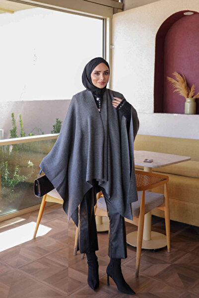 İmajButik معطف تريكو مرسيريزد كاجوال مدخن