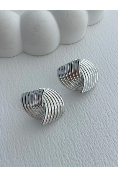 Luparadis Special Series Serrated Model X Design Silver Earrings