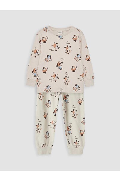 LC Waikiki Patterned Boys' Pajama Set (W6)