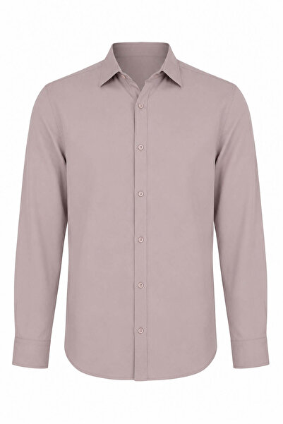 trender Long Sleeve Stone Men's Shirt 401