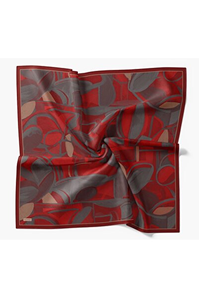 Silk Home Velora Scarf Abstract Dark Red