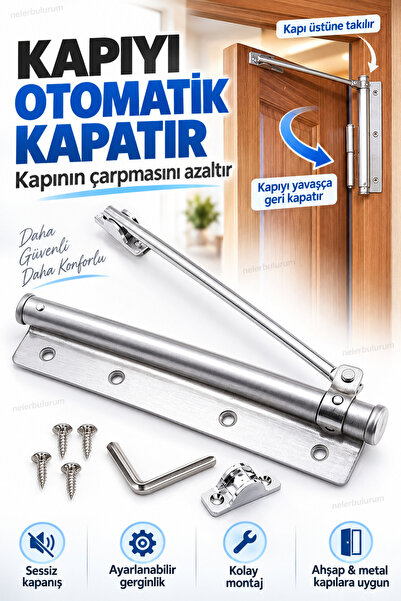 nelerbulurum Tüm Kapılara Uygun Paslanmaz Çelik Otomatik Kapı Kapama Kapı İtm...