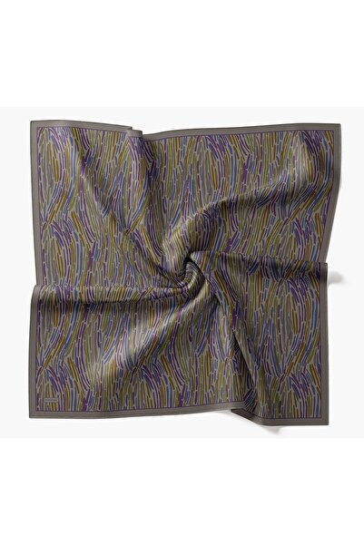 Silk Home Velora Scarf Modern Zebra Dark Gray