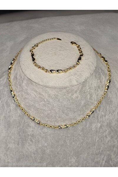 AG LUNERA 14K Gold Kaplama XP Damgalı Xuping Premium Burgu Desen Kolye & Bile...