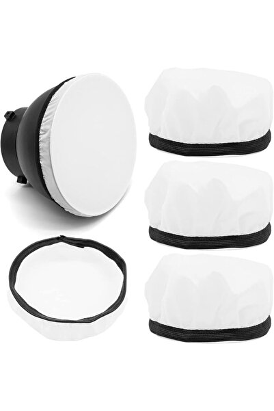 Bukela Diffuser Lamp Sock Soft Diffuser Lamp Cover, 4Pcs White Lampshade Refl...