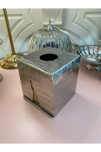 Dekordan House 5 Piece Silver Gold Detailed Bathroom Set