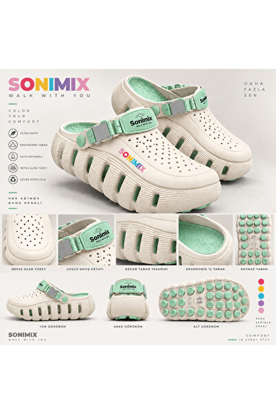 Sonimix Çocuk Terliği Hafif Ergonomik Eva Sabo Terlik