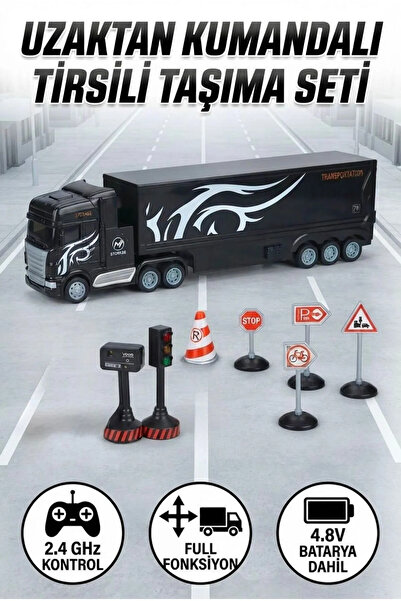 Maytoys Kumandalı Şarjlı Sesli Işıklı 1 16 Trafik Setli Full Fonksyion Oyunca...