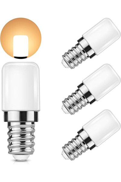 MAKINGTEC E14 LED Fridge Light Bulb, 4 Packs LED Light Bulbs Warm White, Halo...