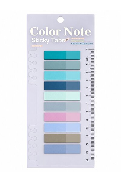 deryora Pastel ve Soğuk Tonlu Renkli Postit Pos-it Post It Kitap Ayracı Stick...