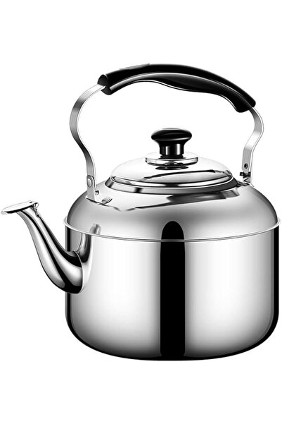 KASTWAVE 5.5L Whistling Tea Kettle Stovetop, 304 Stainless Steel Teapot, Gas ...