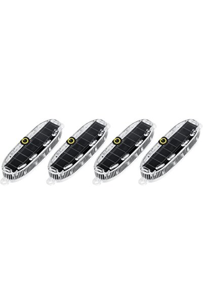 KASTWAVE Wireless Solar Strobe Lights for Cars, Trucks, Motorcycles - Red, Bl...