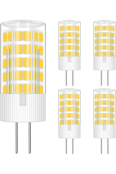 KASTWAVE مصابيح LED قابلة للخفت G4 بقوة 4 واط (ما يعادل 40-45 واط)، 3000 كلفن...