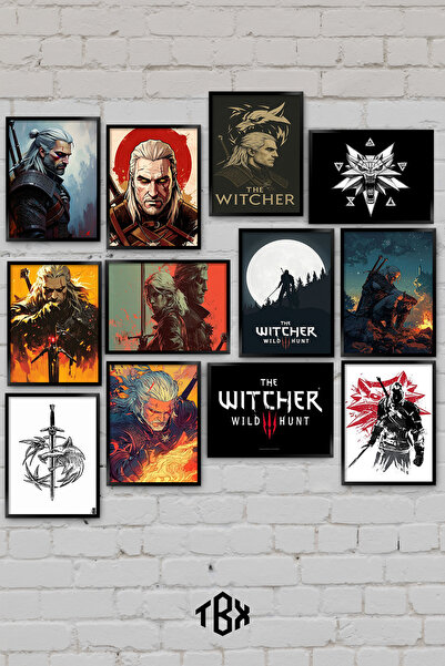 TABLOX 12 τεμάχια The Witcher Geralt Rivya Fantastic Series Game Διακοσμητικό...