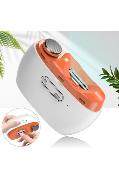 Tazweeq مقص أظافر كهربائي 3 في 1، أداة تشذيب وتلميع أوتوماتيكية مع ضوء LED، ق...