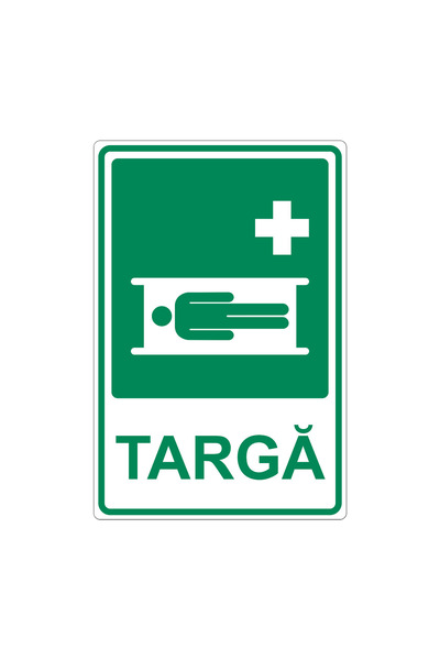 PAS Indicator Targă, placa PVC rigid 4 mm, 20 x 30 cm