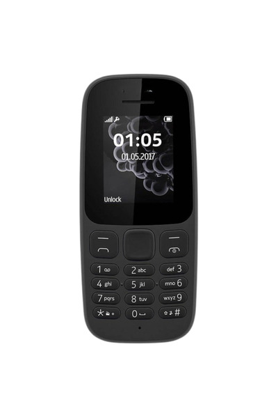 OEMS Nokia 105 Dual Sim Without Camera, Black Color