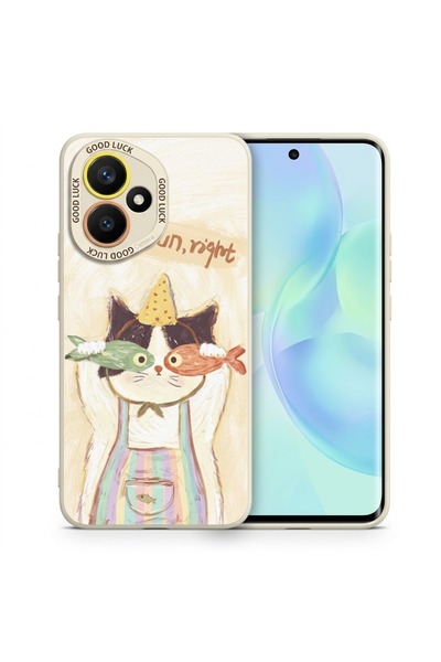 Nezih Case Honor 400 ile Uyumlu Kamera Korumalı Desenli Silikon Kılıf