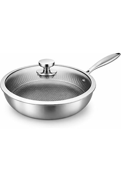 GENERAL Frying Pan, 316 Stainless Steel Nonstick Skillet, Honeycomb Texture f...