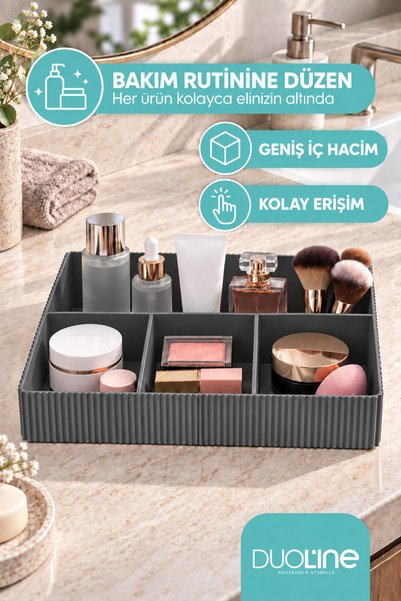DUO LİNE HAUSEHOLD UTENSİLS Miona 4 Bölmeli Çok Amaçlı Masaüstü-Çekmece İçi O...