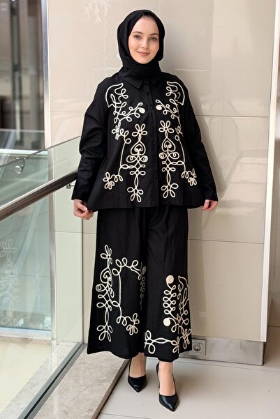 Ghisa Random Embroidered Shirt and Pants Set