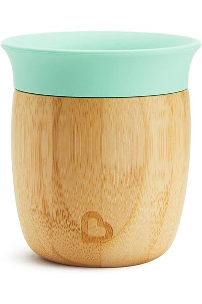 Munchkin Bambou Open Cup, natural bamboo cup, silicon sprout for the little m...