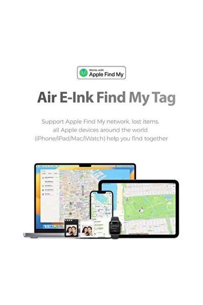 BlueFire E-Ink Photo Keychain Smart Bluetooth Tracker | Apple Find My Compatible Anti-Lost Key Finder | 1.54” Custom E-Paper Display for Photos, QR Codes & Digital ID | Waterproof Mini Locator Tag for