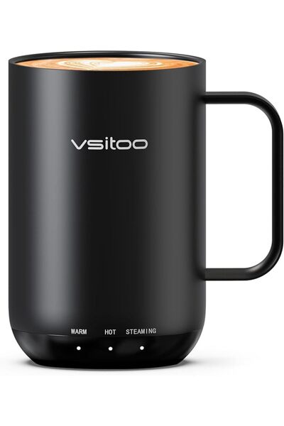 GENERAL VSITOO S3 Ultra 20oz Smart Self Heating Coffee Mug With Temperature C...