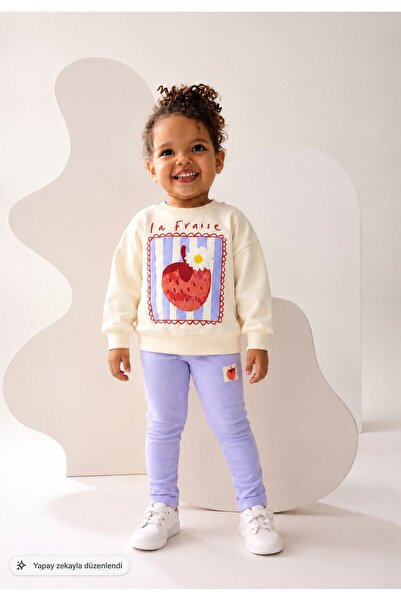 My Kids Wear Kız Çocuk Günlük Takım - Trend Baskılı 2'li Set 12941