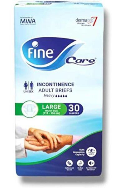 Fine Care حفاضات للكبار للرجال والنساء مقاس كبير 30 قطعة