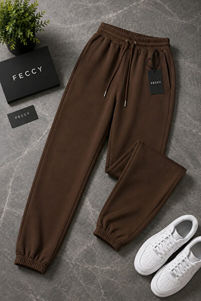 FECCY Premium Unisex Φούτερ Τζόγκερ με τρεις κλωστές, ελαστικά τελειώματα στα...