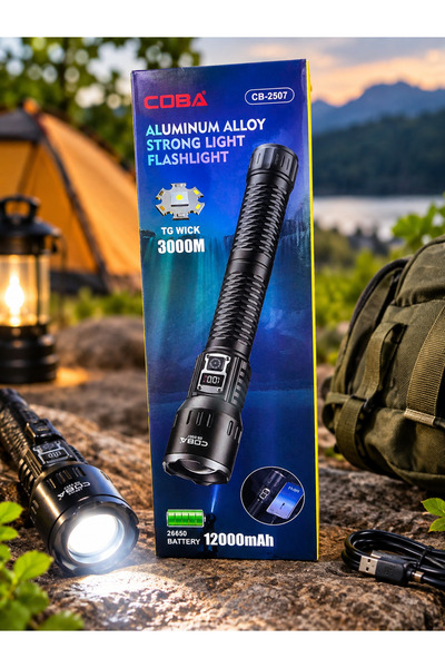 COBA Aluminum Alloy Strong Flashlight