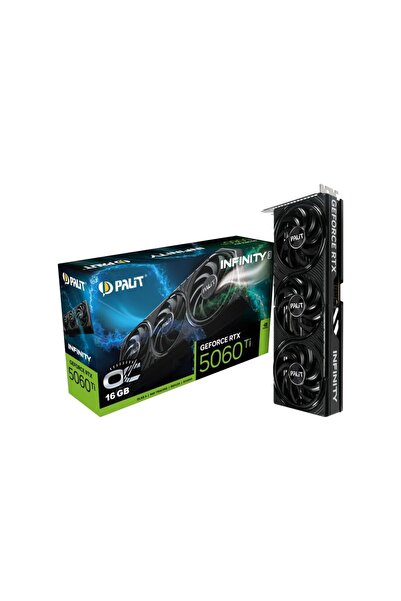 PALIT GeForce RTX 5060Ti Infinity 3 OC 16GB GDDR7 Oyun Ekran Kartı