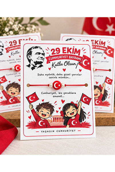 Genel Markalar 29 Ekim Cumhuriyet Bayramı Bileklik | Atatürk Temalı Cumhuriye...