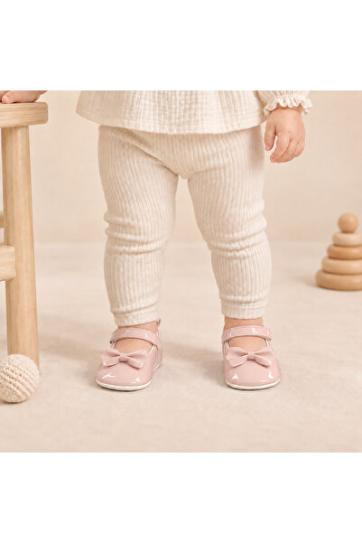BEBLUXBABY أحذية أطفال مزينة بفيونكة وربطة عنق