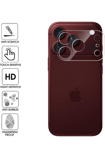 aheaks iPhone 18 Pro Max Compatible 3 Pieces Camera Screen Protector Nano Glass 9H Hardness Anti-Scratch Hd Bubble-Free