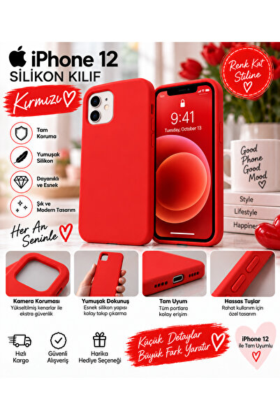 İphone 12 Uyumlu - Darbe Korumalı Kılıf