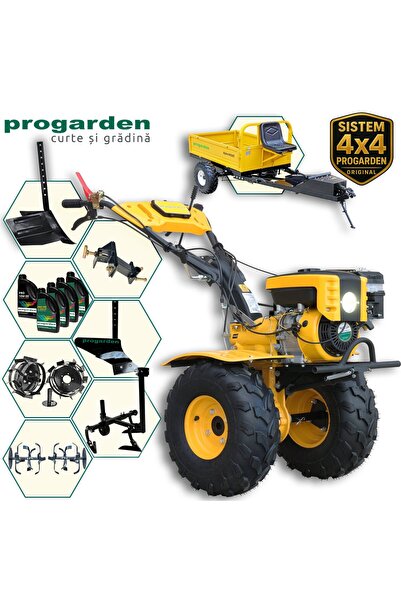 Progarden Pachet Campo 873 Alpine motocultor 7CP + Prasitoare PRS20-45 + Remo...