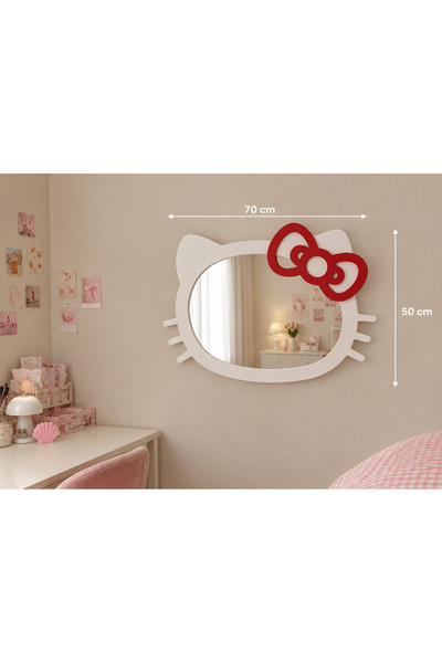 Büyük Boy Hello Kitty Dekoratif Ayna