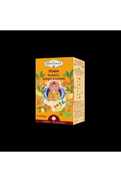 Shotimaa Ceai Chakras - Vision - turmeric, ghimbir si lamaie bio 16dz