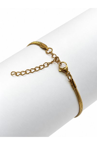 BGT STUDIO Gold Stainless Steel Mesh Chain Bracelet – Adjustable Unisex