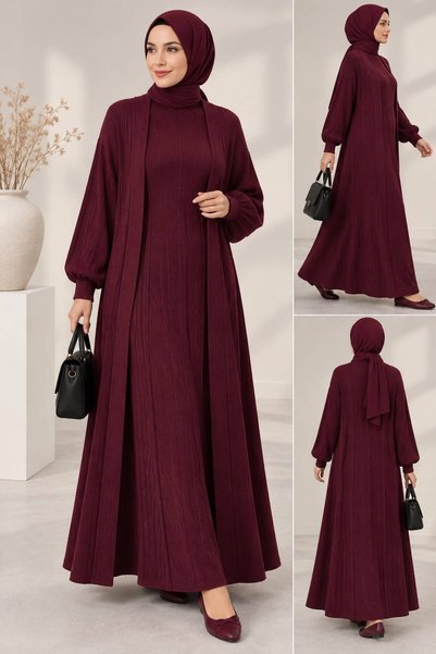 MAY MARA Women's Standing Collar Dress 2-Piece Knitwear Set
