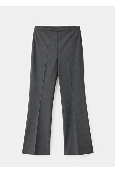 MANGO Woman Ütü çizgili flare pantolon