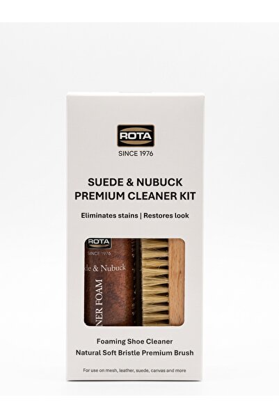 Rota Süet ve Nubuk Temizleme Kiti - Leke Çıkarıcı Temizleme Köpüğü & Doğal Kı...